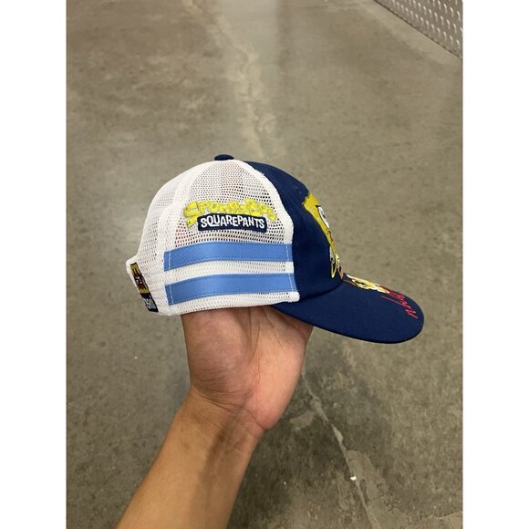Supreme x SpongeBob jeff Hamilton Mesh Bag 6-panel Navy Hat Cap Size OS - Picture 4 of 6